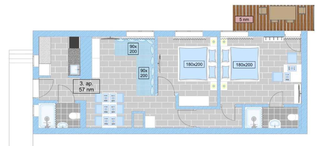 Topart Apartman I Балатонфеньвеш Экстерьер фото